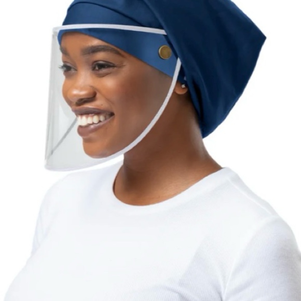 New Hairbrella Pro
Rain Hat & Face Shield black gray blue & red - Picture 3 of 11